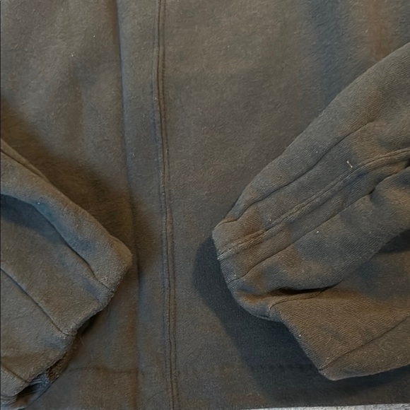 Abercrombie & Fitch Black Crew Neck Puff Sleeve Sweatshirt - Picture 6 of 8